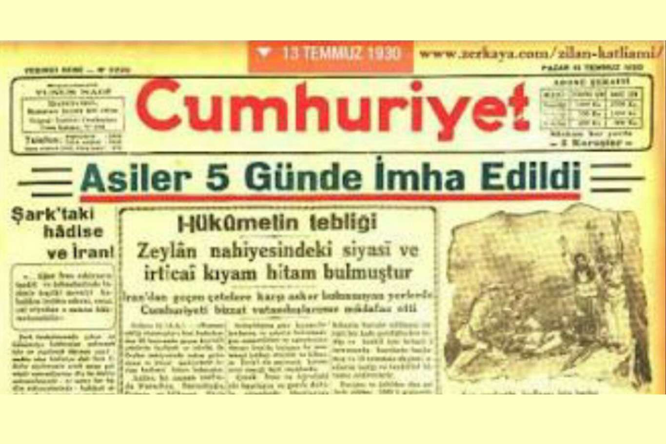 Müslüman Kürd halkının dinmeyen asırlık acısı: Zilan Katliamı Müslüman Kürd halkının dinmeyen asırlık acısı: Zilan Katliamı